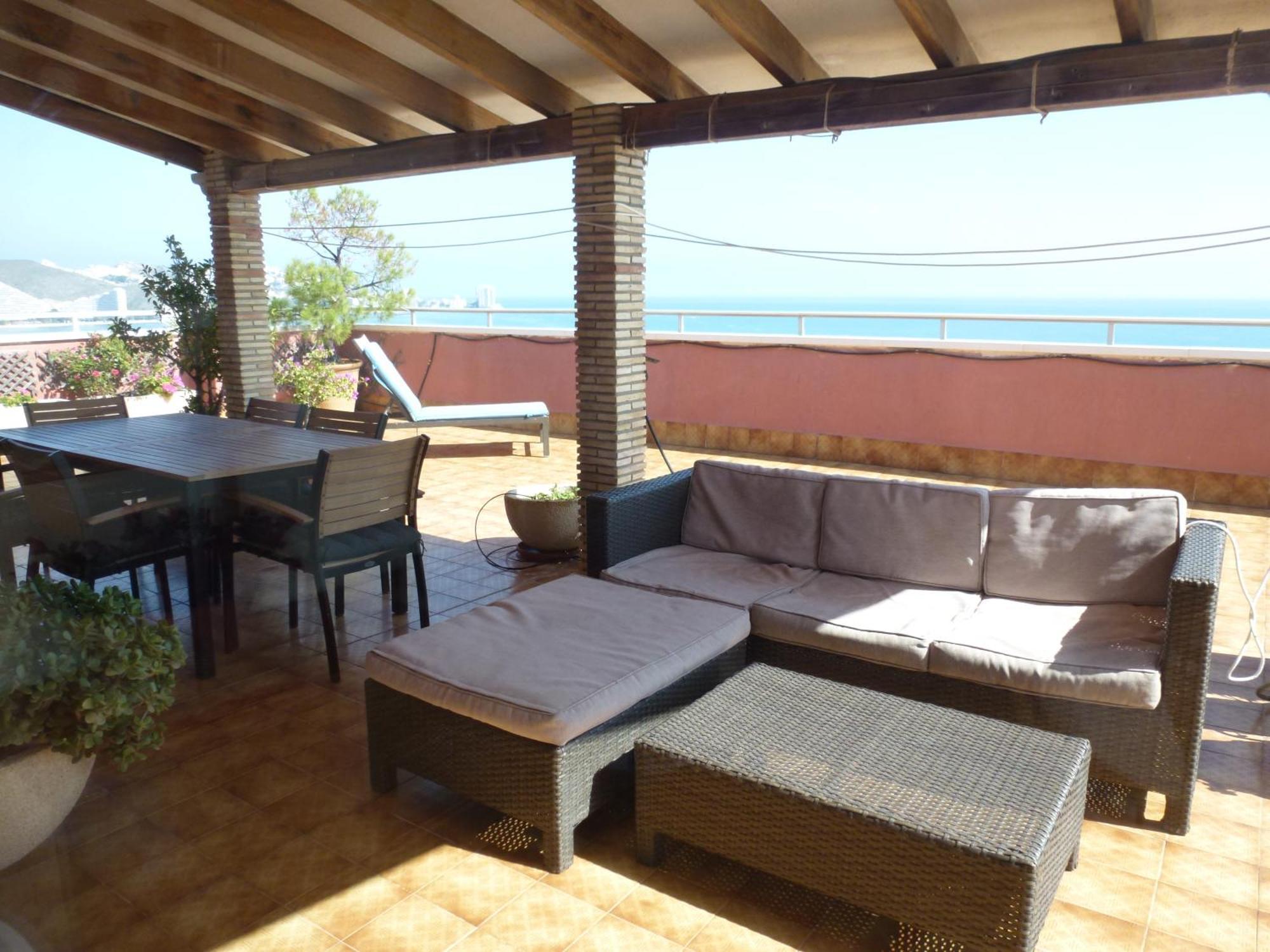 Апартаменты Espectacular Terraza Y Vistas En 1A Linea De Playa Кульера Экстерьер фото