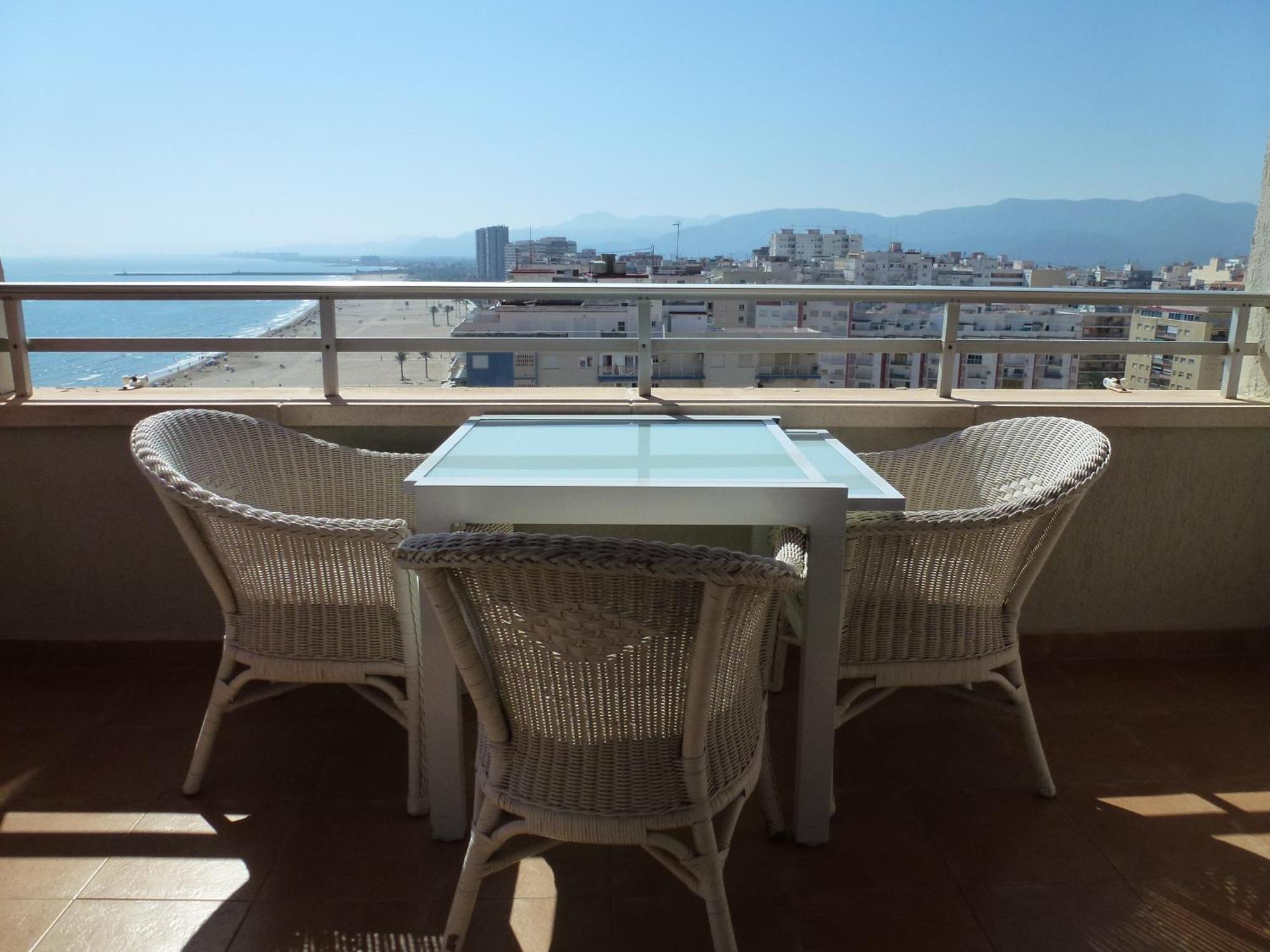 Апартаменты Espectacular Terraza Y Vistas En 1A Linea De Playa Кульера Экстерьер фото